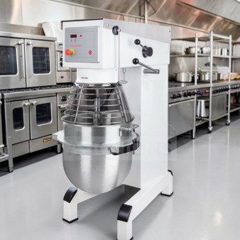 Varimixer W60 60 qt industrial mixer, superior condition, 220V, heavy-duty floor model. Fully tested, ready for use.
