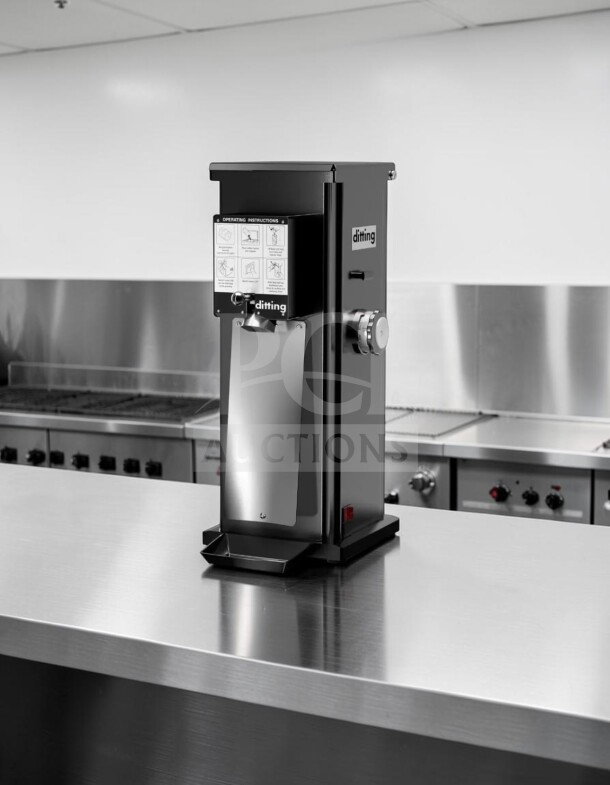 Elite condition Ditting KR1203 commercial espresso coffee grinder, 120V, Swiss-made, fully tested and operational.