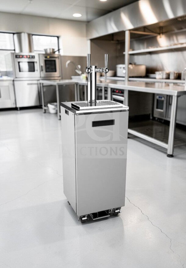 Multiplex ND21TS59 N2Mobile Mobile Nitrogen Dispenser, 3 gal keg capacity, 1 column, 2 taps, fully tested, excellent condition.