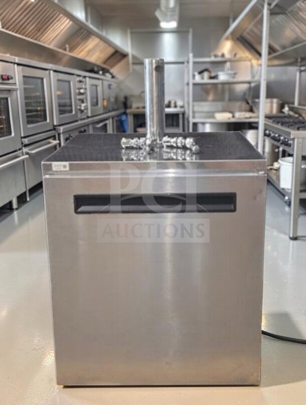 Multiplex ND21TS59 nitrogen dispenser, 3 gal capacity, 1 column, 2 taps, stainless steel, fully operational, excellent condition.