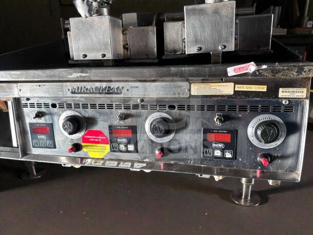 Keating Miraclean® 36" gas griddle in exceptional condition, natural gas, UL & NSF listed, fully operational, visible control knobs.