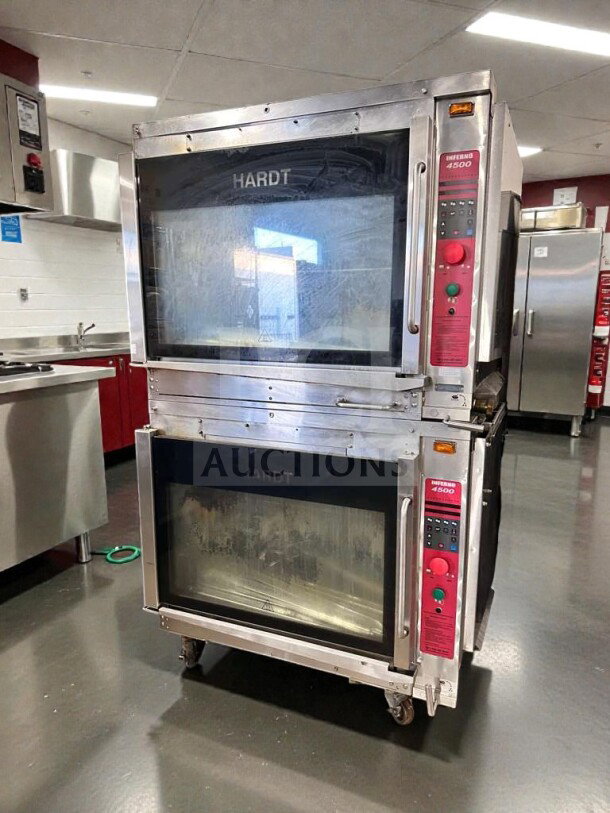 HARDT Inferno 4500 commercial electric deck oven, double stack, UL listed, superior condition, tested, model HDT-L-OVN-0377.