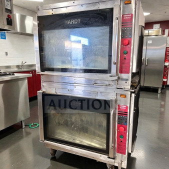 HARDT Inferno 4500 commercial electric deck oven, double stack, UL listed, superior condition, tested, model HDT-L-OVN-0377.