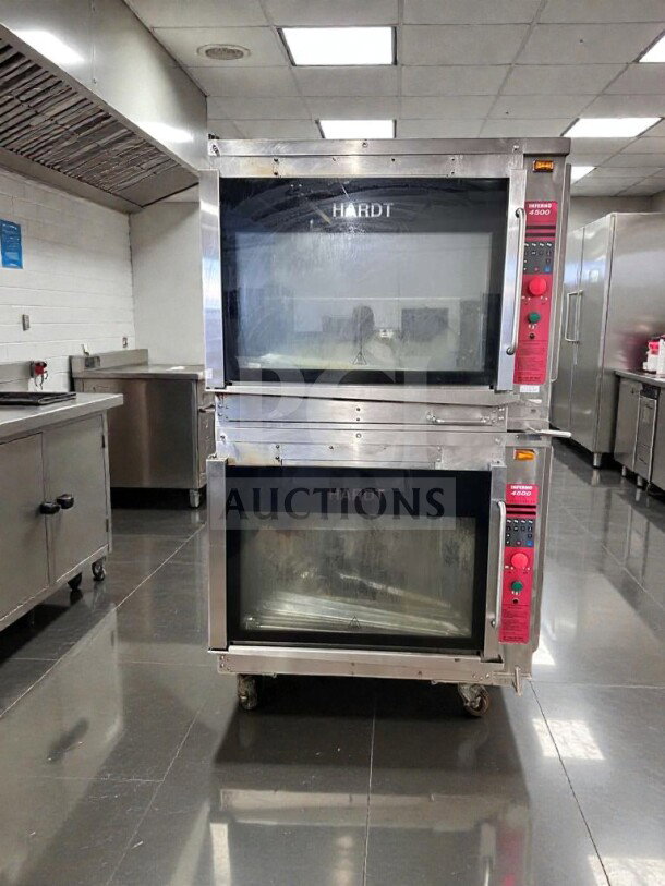 HARDT Inferno 4500 commercial electric deck oven, double stack, stainless steel, superior condition, UL listed, fully tested.