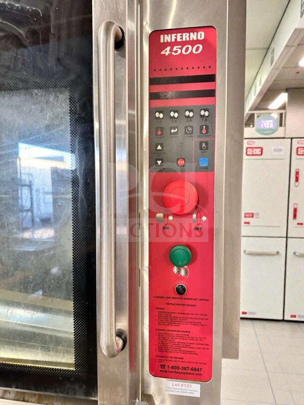 HARDT Inferno 4500 commercial electric deck oven control panel, superior condition, double stack, UL listed, model HDT-L-OVN-0377.