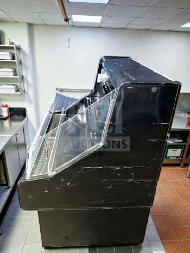 Howard-McCray SC-OS30E-3-B-LED commercial open air cooler, 39", 3 levels, superior condition, UL/NSF Listed, 115V.