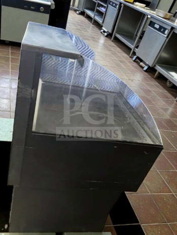 Federal Industries ELPRSS3 BP air curtain merchandiser, 35" black, 7.8 cu. ft., prime condition, UL/NSF listed, fully tested.
