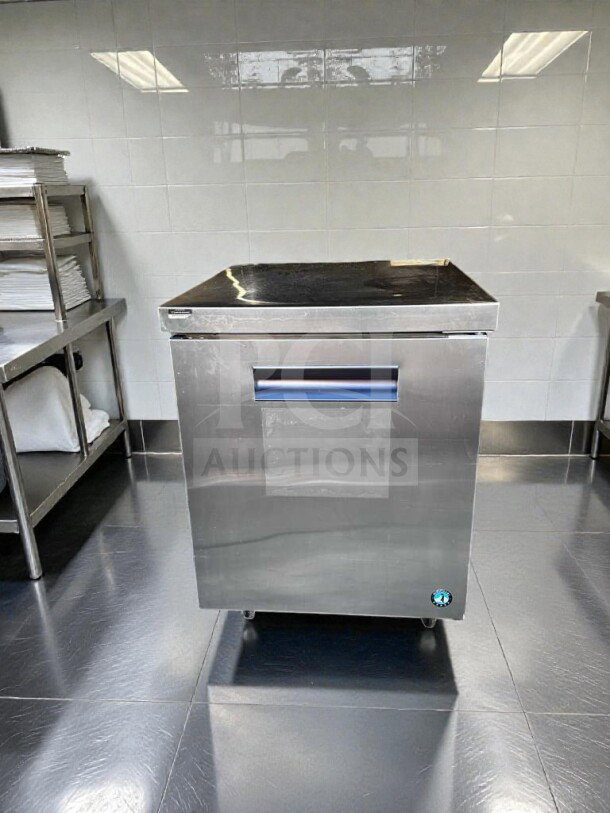 Hoshizaki CRMF27 undercounter freezer, 27", stainless steel, 7.2 cu. ft., NSF/ETL listed, immaculate condition, fully tested.