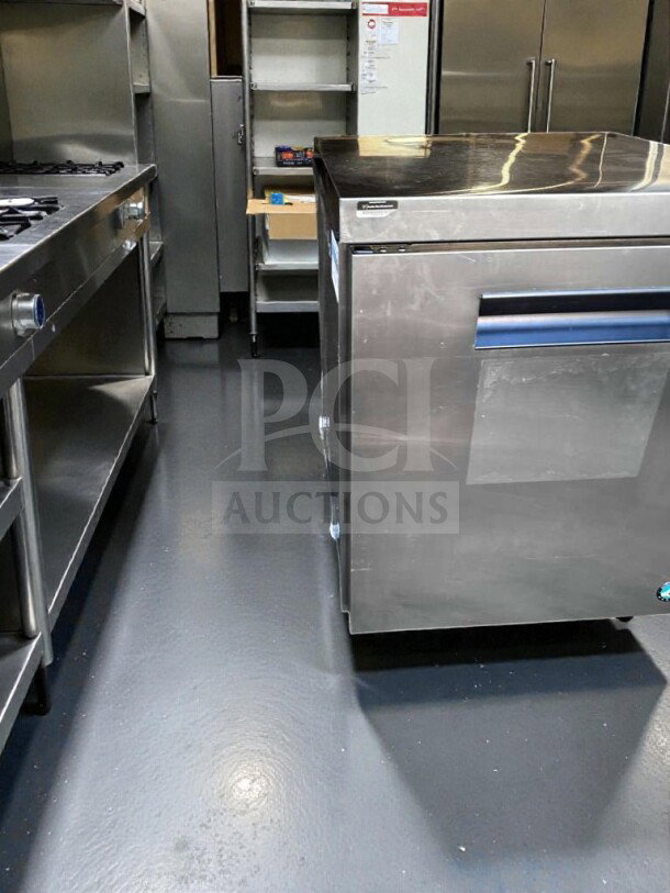 Immaculate Hoshizaki CRMF27 undercounter freezer, 27", 7.2 cu. ft., stainless steel, NSF/ETL listed, fully operational.