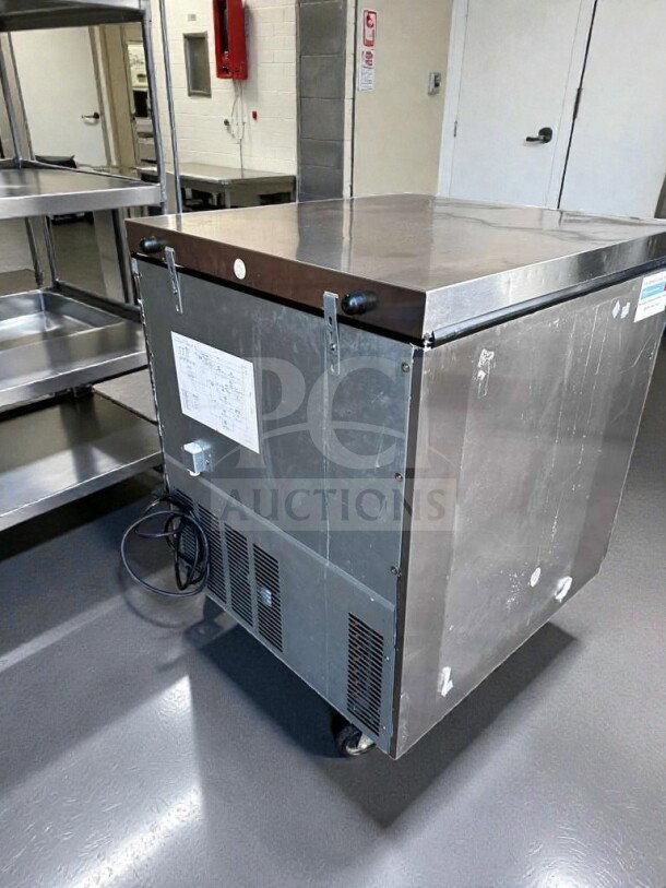 Hoshizaki CRMF27 commercial undercounter freezer, 27" stainless steel, 7.2 cu. ft., NSF/ETL listed, mint condition, fully tested.