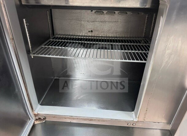 Nu-Vu UB-E5-5 commercial convection oven interior, stainless steel, excellent condition, ETL listed, 208V/3 phase.