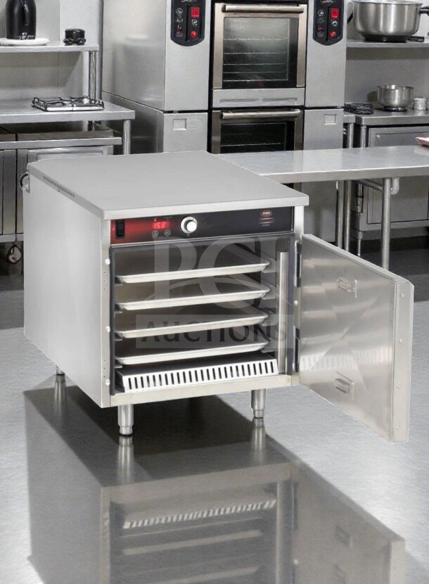 Countertop insulated heated holding cabinet, Food Warming HLC-1826-4(A), 4 pan capacity, excellent condition, 120V.