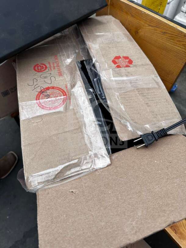 Brand new POS system equipment in 2 boxes, sealed with tape. Includes power cord. Inspected and ready for setup. Model GEN-M-POS-1083.