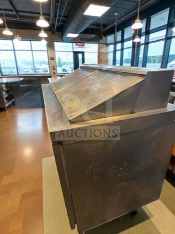Flawless Delfield 4460NP-24M 60" Mega Top Prep Table, 24 pan capacity, 20.2 cu. ft., 115V, NSF/UL listed, tested.