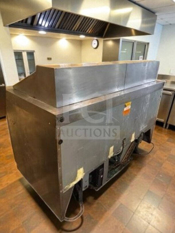 Flawless Delfield 4460NP-24M 60" mega top refrigerated prep table, 24-pan capacity, 20.2 cu. ft., 115V, NSF/UL listed.
