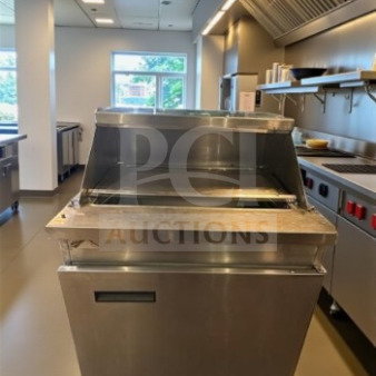 Randell 9412-2-7 stainless steel refrigerated sandwich prep table, pristine condition, 8.62 cu. ft., NSF/UL listed, 115V.