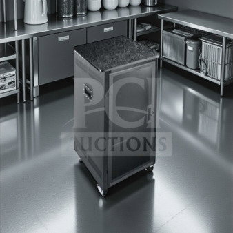 Middle Atlantic PTRK-2126MDK 21RU AV/server rack, 26" depth, graphite-marbled top, plexi front, portable, excellent condition.