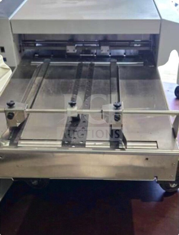 Neopost/Quadient AS-450 high-speed monochrome inkjet envelope printer; industrial tabletop model, 600 DPI, fully operational.