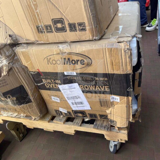 Brand new KoolMore KM-CWO30-SS 30" built-in microwave with convection and air fryer in original box, never used.