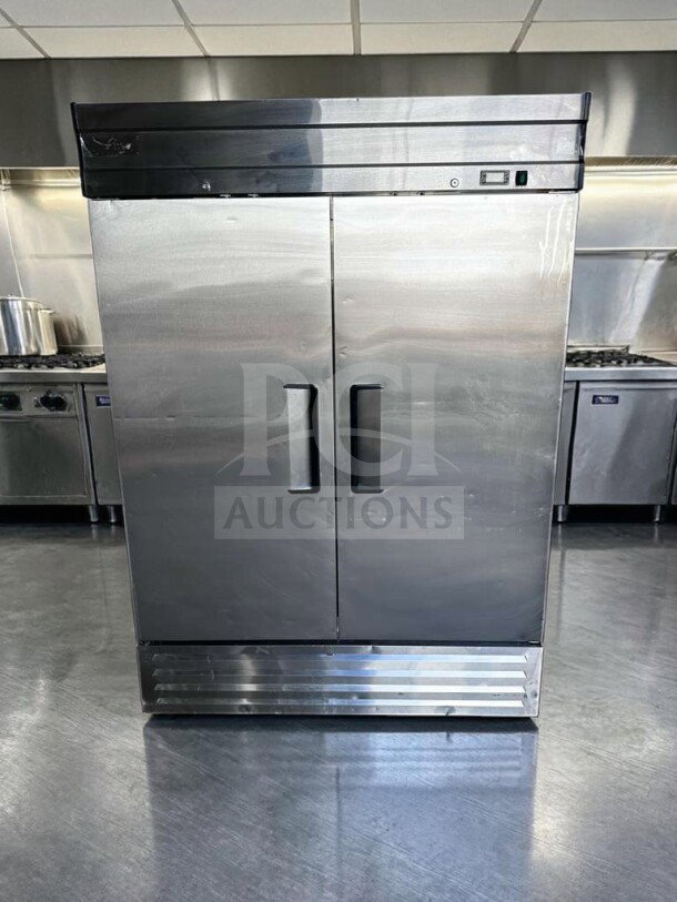 Pristine Genkraft S1200N 2 Door Commercial Upright Freezer, stainless steel, reach-in, fully tested, operational.