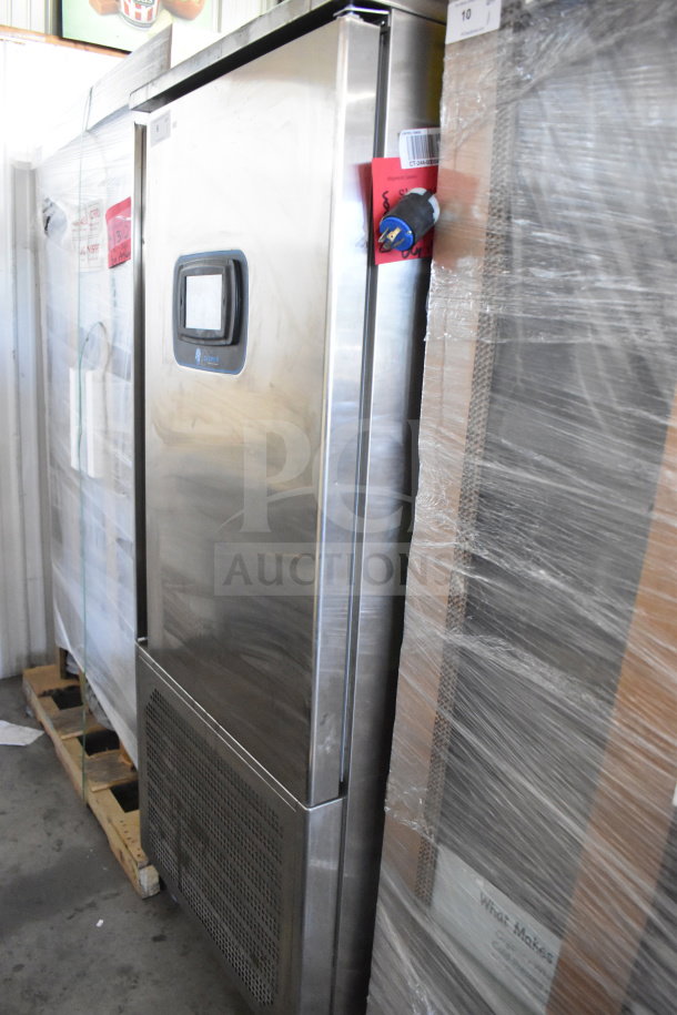 2021 Desmon GBF-15+ETL stainless steel blast chiller/shock freezer, commercial-grade, with 4 probes, 220 volts, 3 phase.