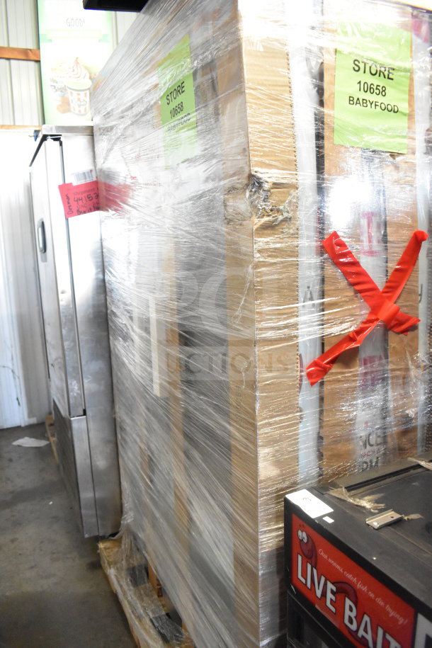 Brand new 2026 True TVM-48SL-HC cooler, commercial 2-door, reach-in, 115V, scratch and dent. Wrapped in shipping material.