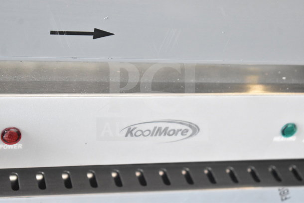 Brand new KoolMore KM-CTCO-15 countertop convection oven, 23-inch, 1600W, with scratch marks. Features 4 racks.