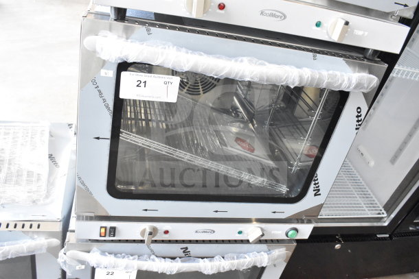 Brand new 2025 KoolMore KM-CTCO-23STI 23 in. countertop convection oven with 4 racks, steam injection, 2800W, 240 volts.