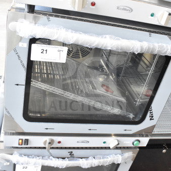 Brand new 2025 KoolMore KM-CTCO-23STI 23 in. countertop convection oven with 4 racks, steam injection, 2800W, 240 volts.