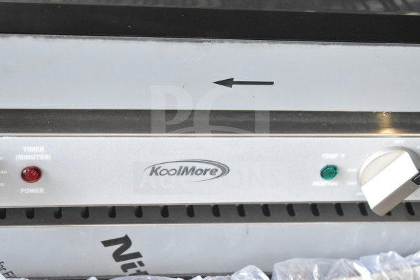 KoolMore KM-CTCO-23STI countertop convection oven, new condition, features 4 racks, 2800W power, and steam injection.