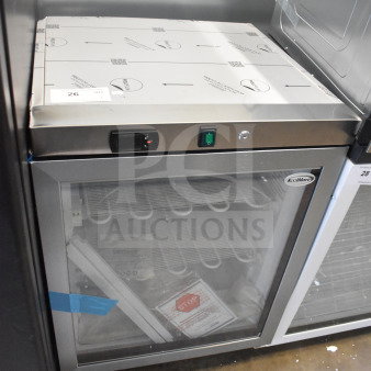 Brand new KoolMore KM-MDF46GD 24" commercial countertop display freezer, 4.6 cu. ft., minor scratches, glass door.