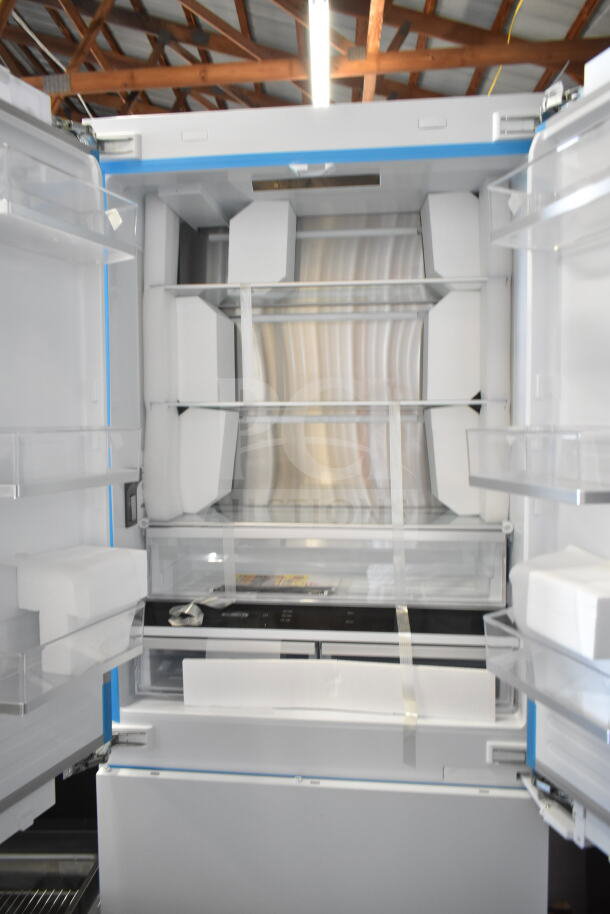 KoolMore 36" panel-ready French door refrigerator, model KM-RER36-FDPR, includes ice maker, water dispenser, 19.6 cu. ft., new.
