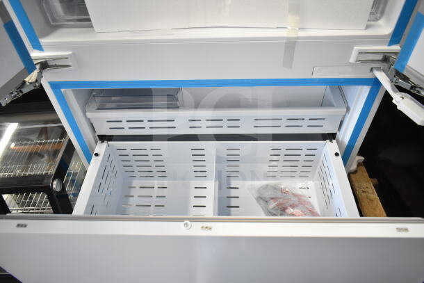 KoolMore KM-RER36-FDPR 36" French Door Refrigerator, panel ready, with ice maker, 19.6 Cu. Ft., new, minor scratches.