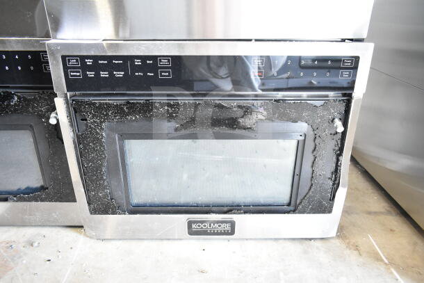 KoolMore Drawer Microwave Oven, brand new with scratch and dent, visible glass damage, 120V, 1 Phase.