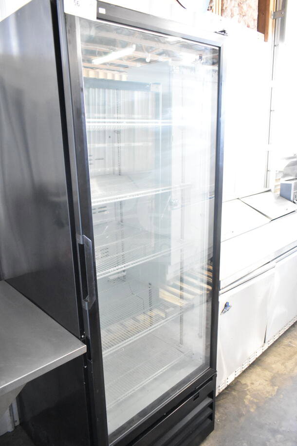 2017 Royal RVZFH-027-32 commercial single door reach-in freezer with glass door, 115 volts, excellent condition.