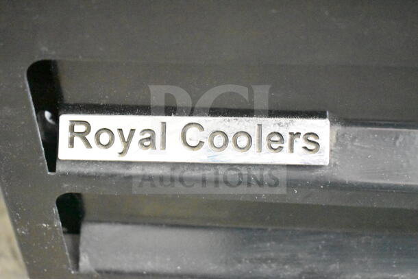 2017 Royal RVZFH-027-32 Single Door Freezer Merchandiser, 115V, 1 Phase, "Royal Coolers" label shown.