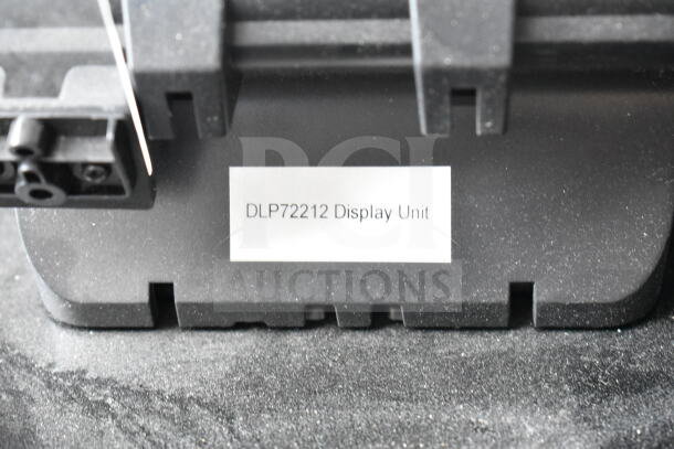 Store display with two phones in cradles, labeled "DLP72212 Display Unit."