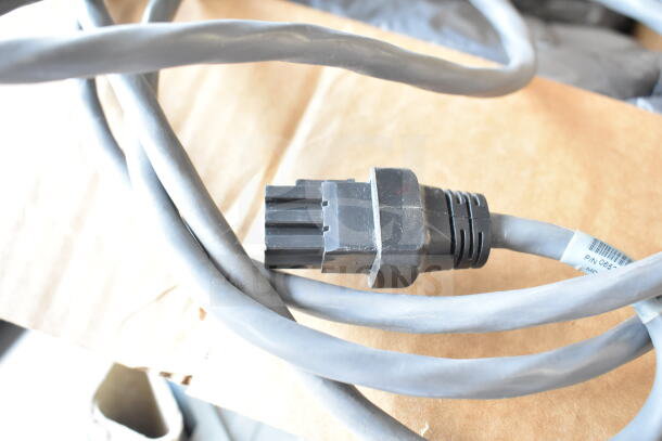 Cable with black connector, part of Sensormatic Antenna set. Visible label: "P/N 065...". Used condition, item details unspecified.