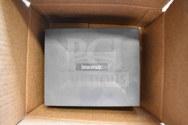 Eight Sensormatic items in box, including ZBSMPCPEF and AMB-9010-IPS models. Includes manufacturer's label.