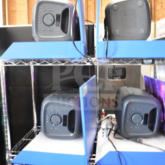 4 Store Displays Including Onn Medium Party Speaker. 4 Times Your Bid!