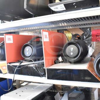 4 Store Display Including JBL Boombox3 Speaker. 4 Times Your Bid!