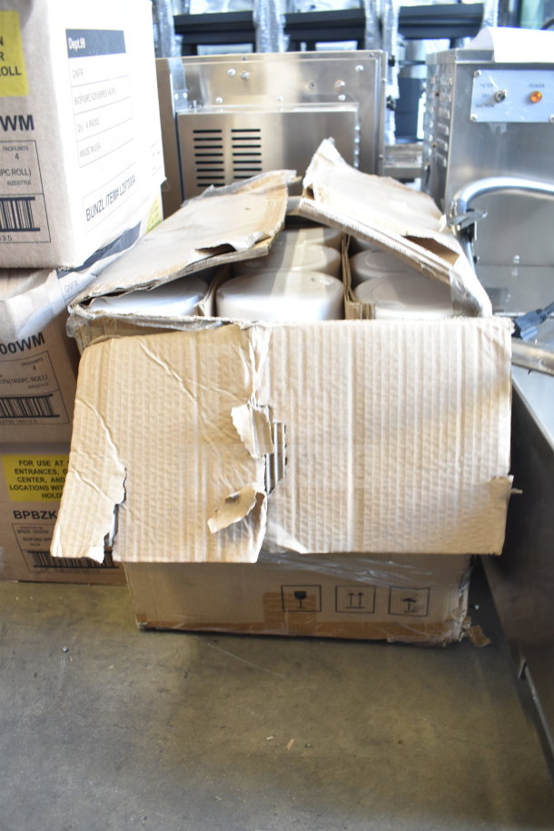 5 boxes of BioPure hand wipes, each containing 12 bottles. Boxes are slightly damaged. High-value bulk item.
