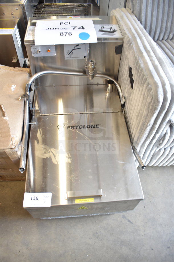 BRAND NEW Fryclone 259OFM110 115 lb. Portable Fryer Oil Filter Machine with 2-Way Pump, 120V, 1 Phase, scratch and dent.