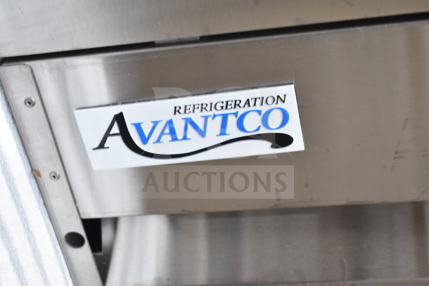 Avantco 178A12RHC Commercial Cooler, single door, 115V, 1 phase, sturdy design, brand logo visible, great for kitchen use.