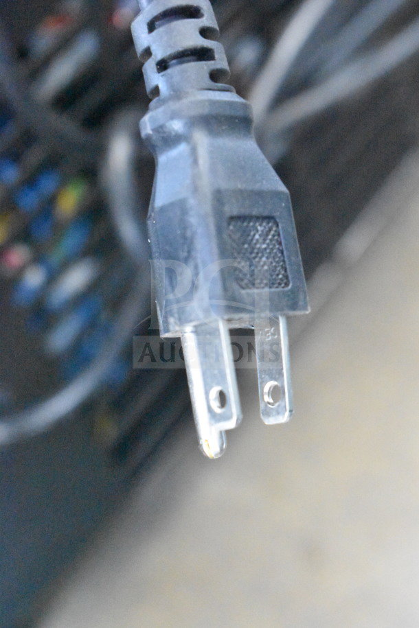 Power plug of 2025 Avantco 178A12RHC Commercial Reach-In Cooler, 115V, 1 Phase, highlighting power compatibility.