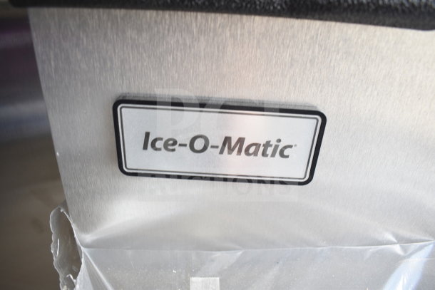 Brand new Ice-O-Matic B42 22" ice storage bin, 351 lb capacity. Visible brand logo. Scratch and dent condition.
