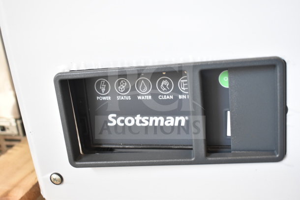 Brand new 2025 Scotsman MC0330MAX-1A Prodigy Elite® ice machine control panel, 30", 400 lb capacity, visible status icons.