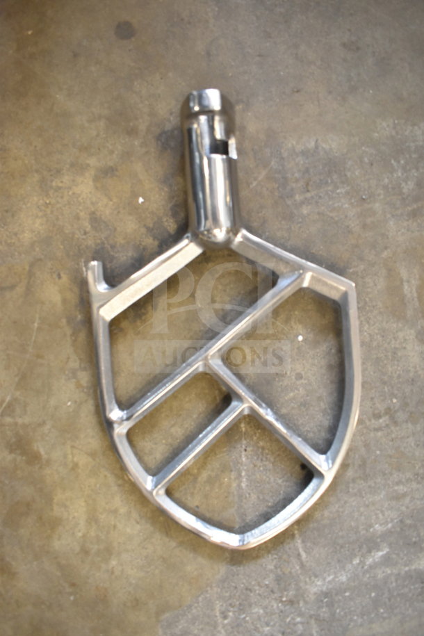 Avantco 177MX10H dough mixer paddle attachment, stainless steel, new condition, part of countertop mixer set.