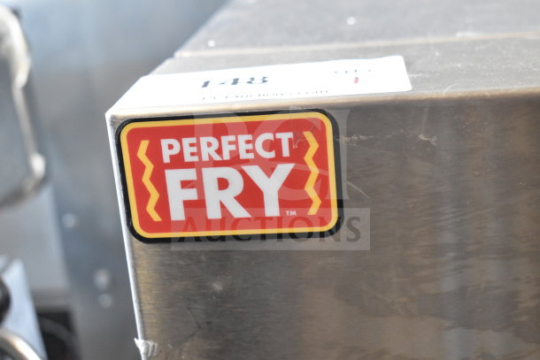 Perfect Fry PFA730 ventless fryer in like-new condition, 240V, 1 Phase, with logo visible on the stainless steel body.