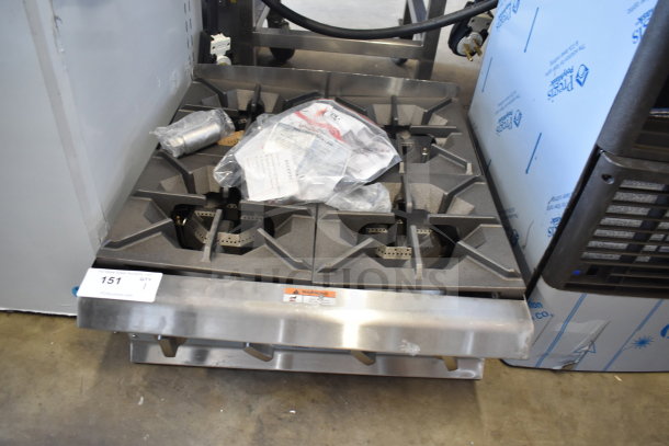 BRAND NEW 2026 Cooking Performance Group 4 Burner Gas Range, Model 351RCPG24NL, 88,000 BTU, some scratches and dents.